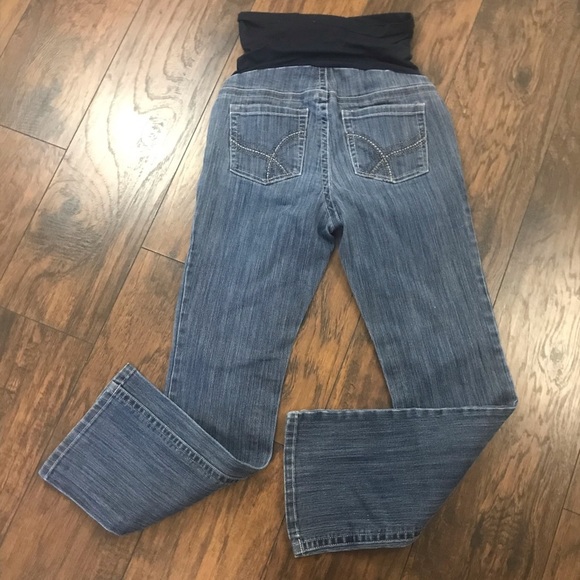 Motherhood Maternity Bootcut Dark Wash Jeans sz M - Picture 2 of 6